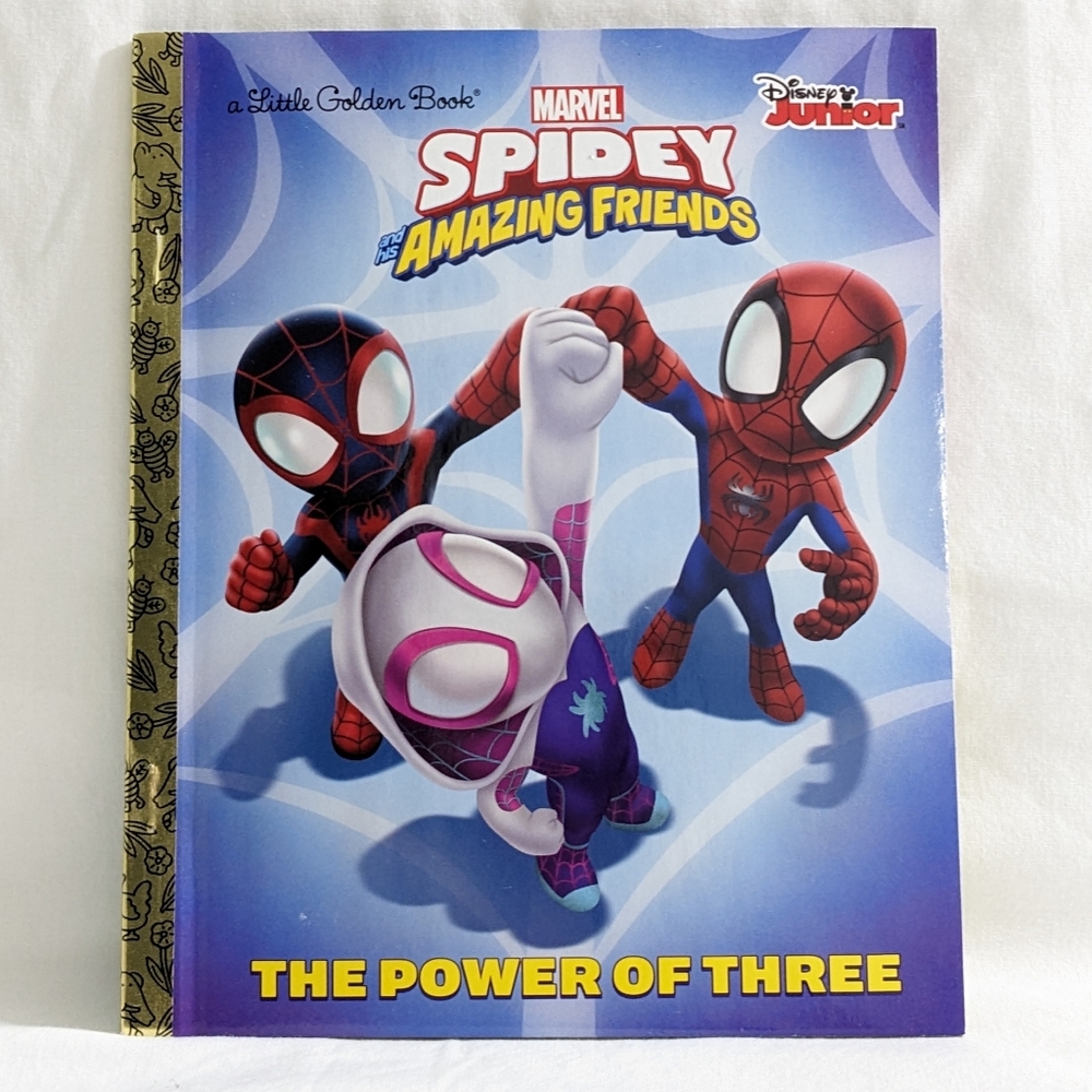 Disney Jr The Power of Three(Marvel Spidey and His Amazing Friends) Book, NEW